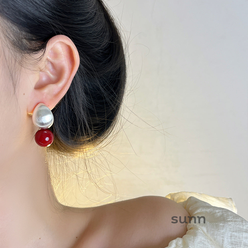 Kendalynn Heart Pearl Stud Earrings [B4QZD2YO]