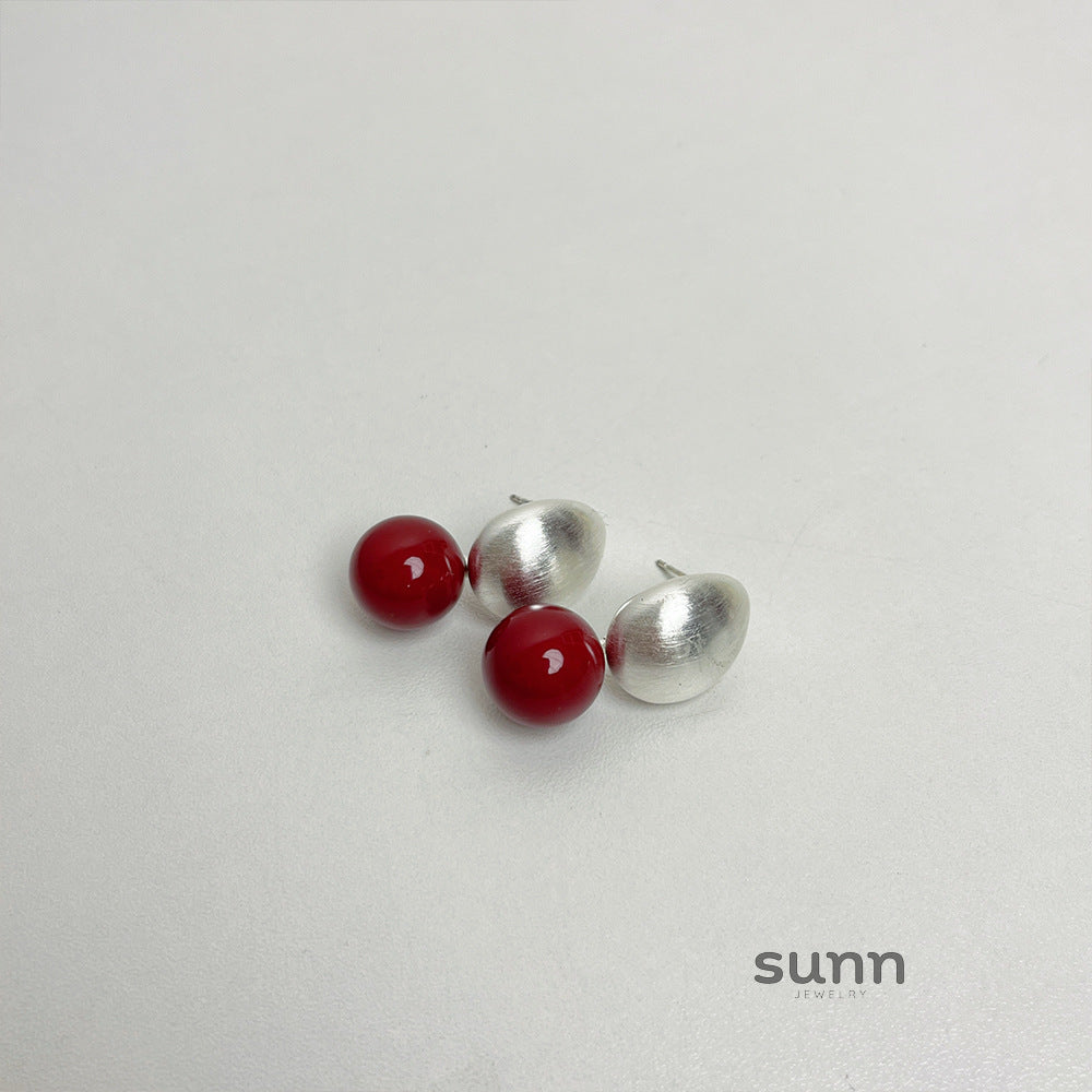 Kendalynn Heart Pearl Stud Earrings [95EIWFZH]