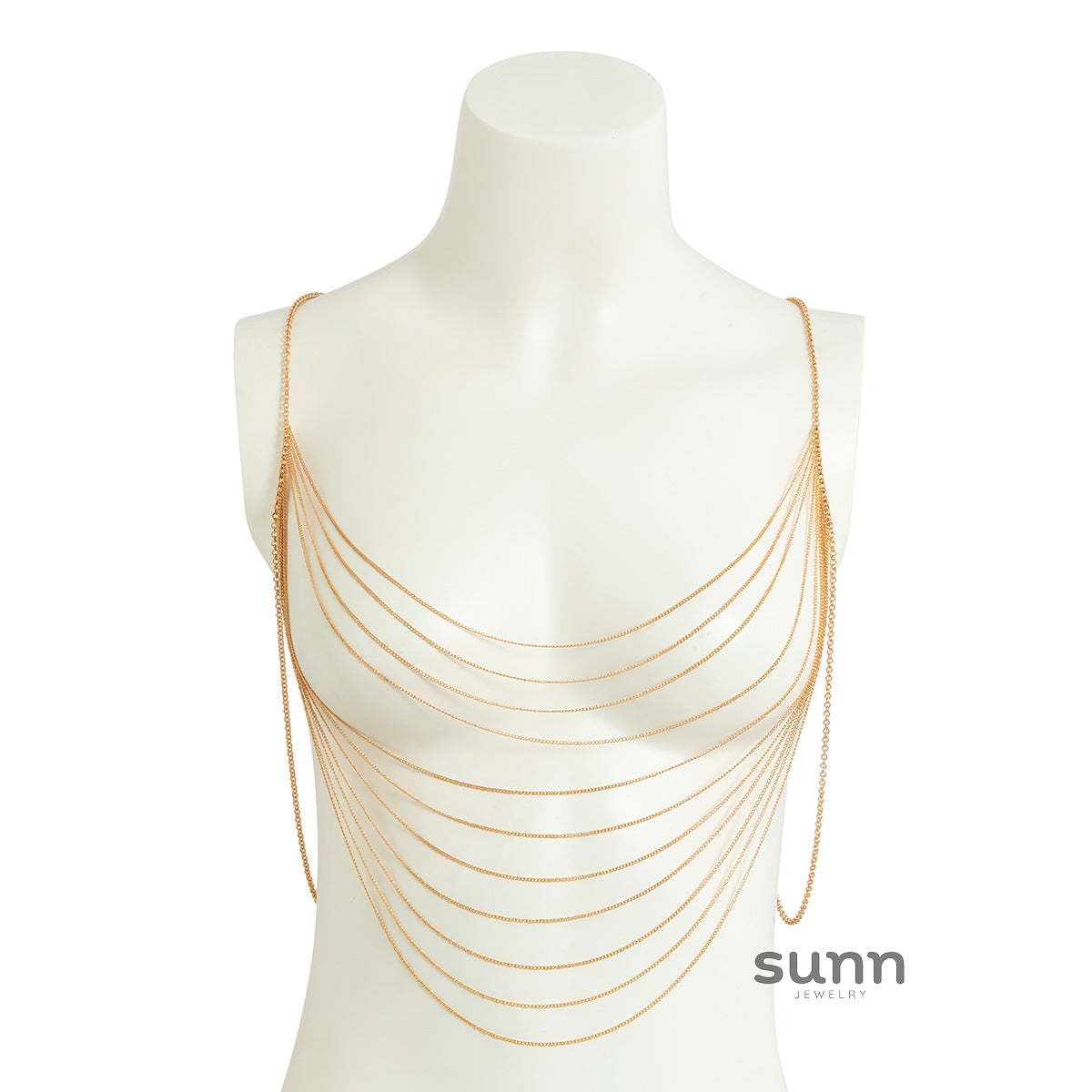Kendalynn Layered Snake Body Chain [ZCF41H4U]