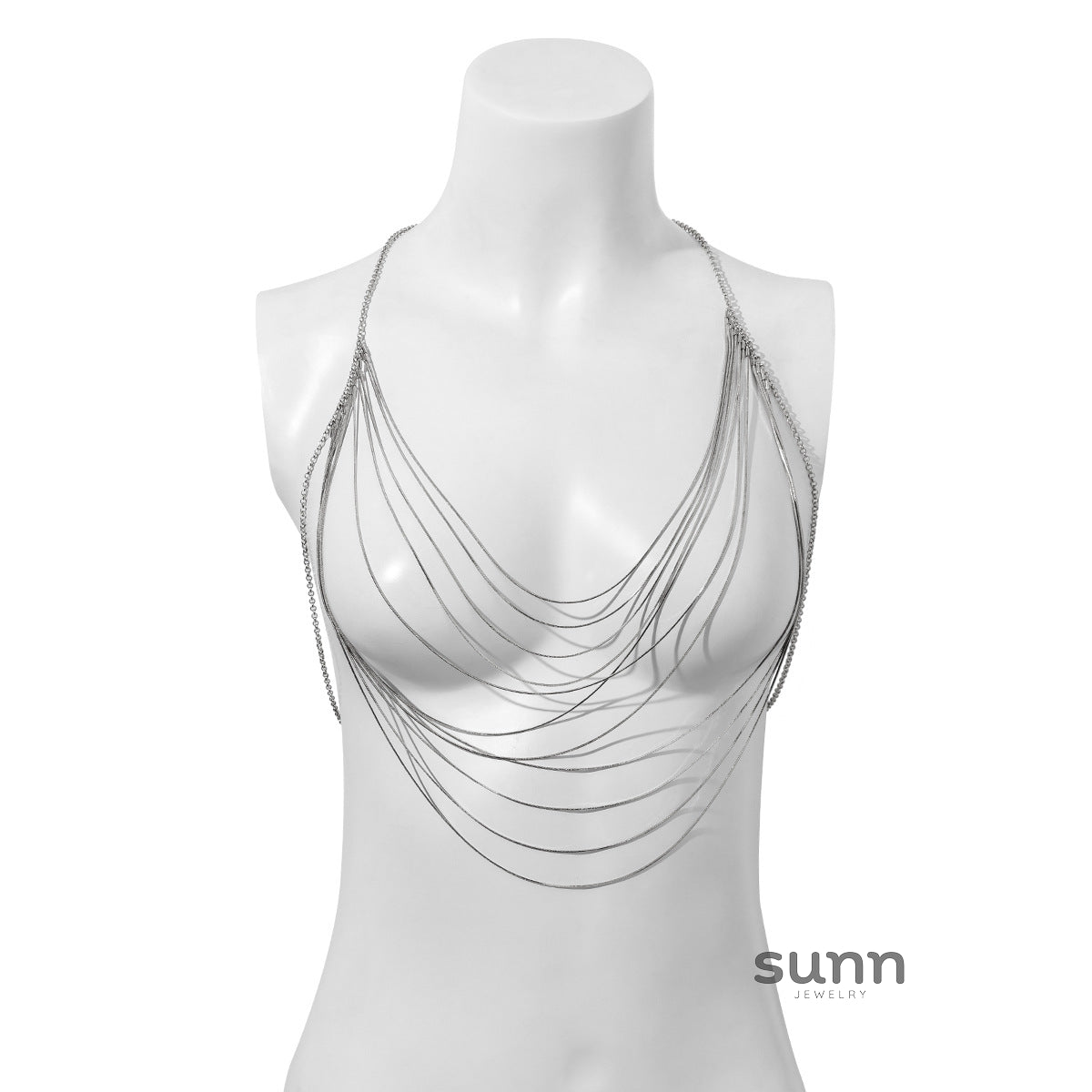 Kendalynn Layered Snake Body Chain [QH6PS965]