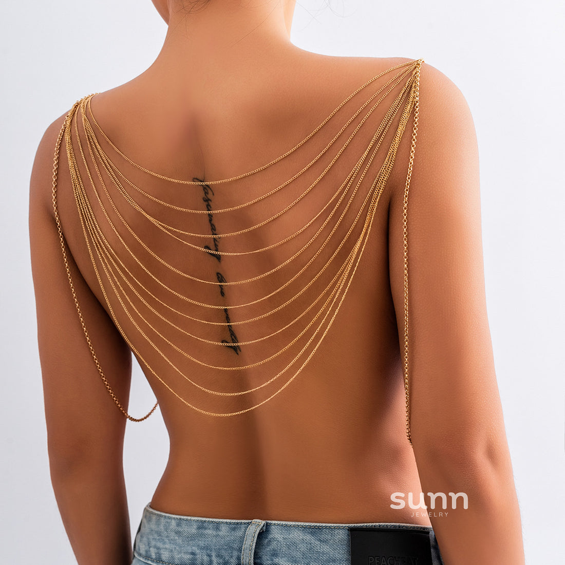 Kendalynn Layered Snake Body Chain [JIVUXLX1]