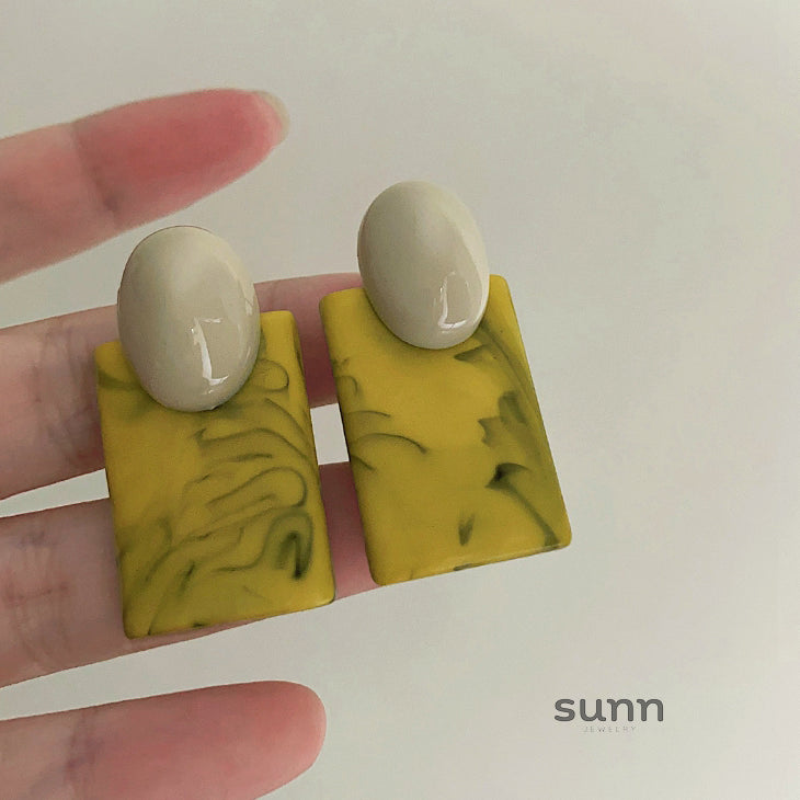 Kendyl Oil Painting Drop Earrings [FVXLSWFE]