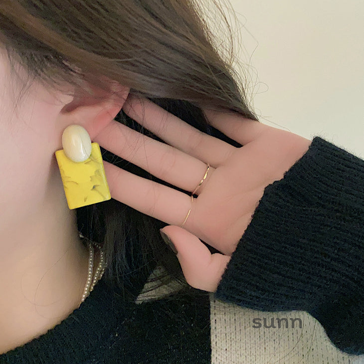 Kendyl Oil Painting Drop Earrings [Q5Y9ZSOJ]