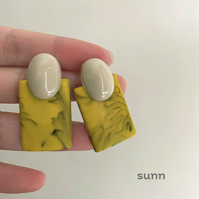 Kendyl Oil Painting Drop Earrings [Y0ZAW68I]