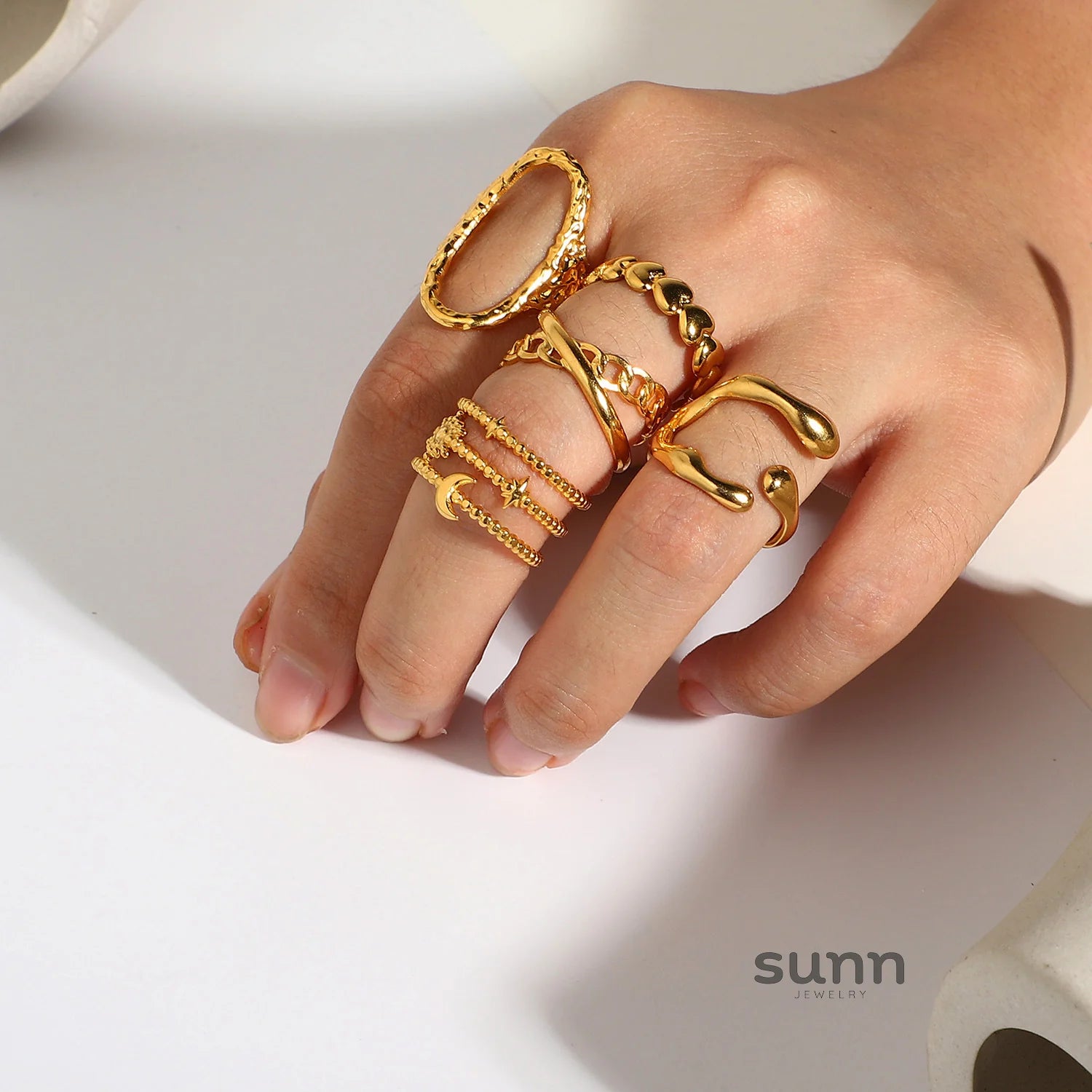 Kendyll Geometric Open Ring