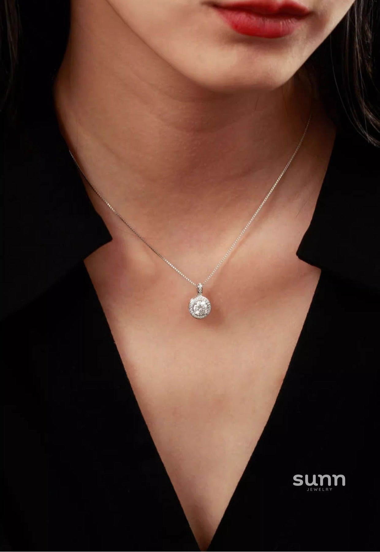 Keniyah Brilliant Solitaire Necklace [XYTGYRQJ]