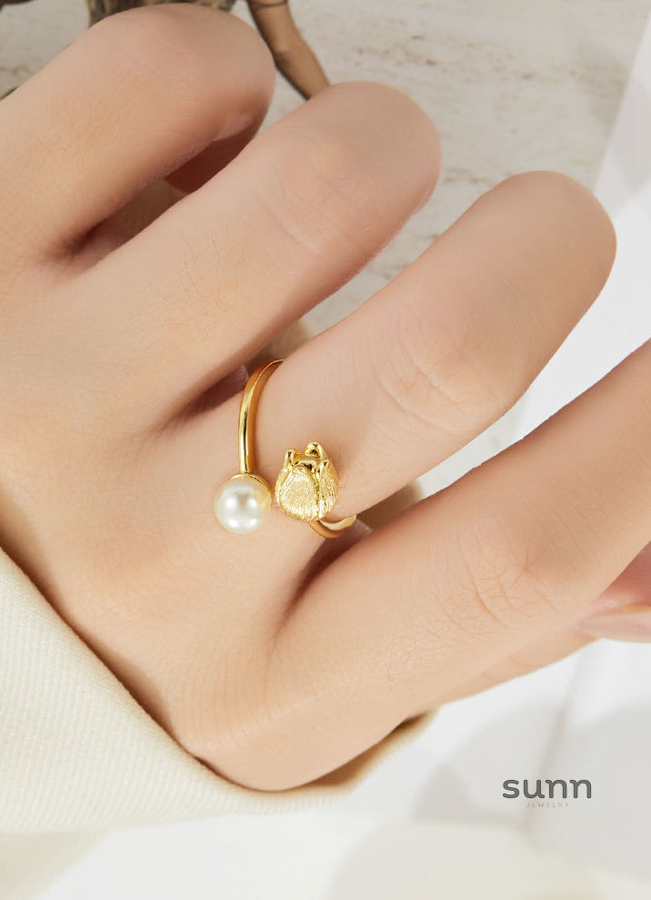 Kenlee Golden Tulip Ring [CYGSWXAN]