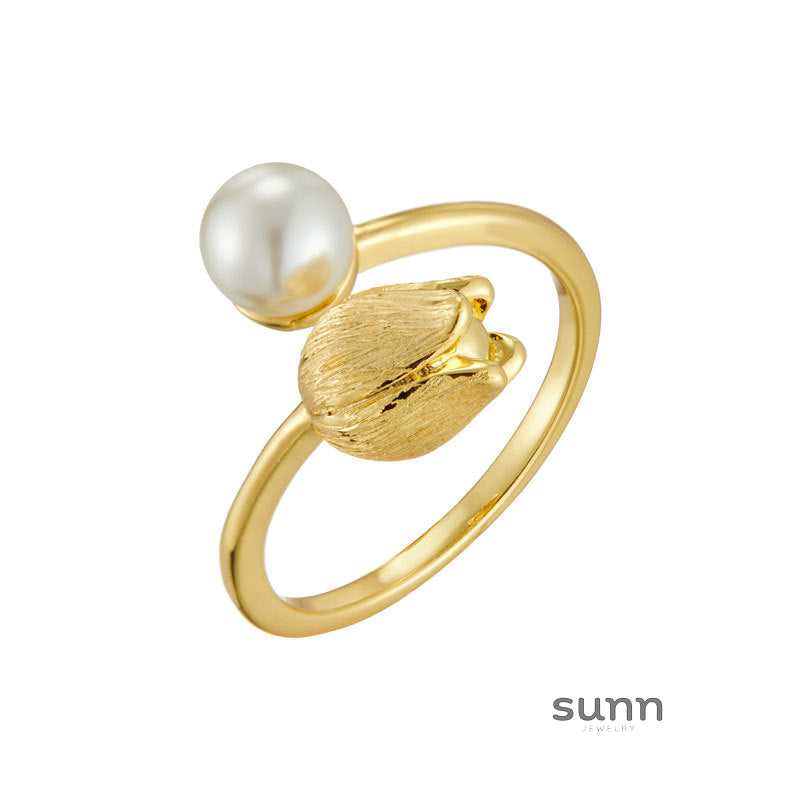 Kenlee Golden Tulip Ring [FU7IU1ZU]