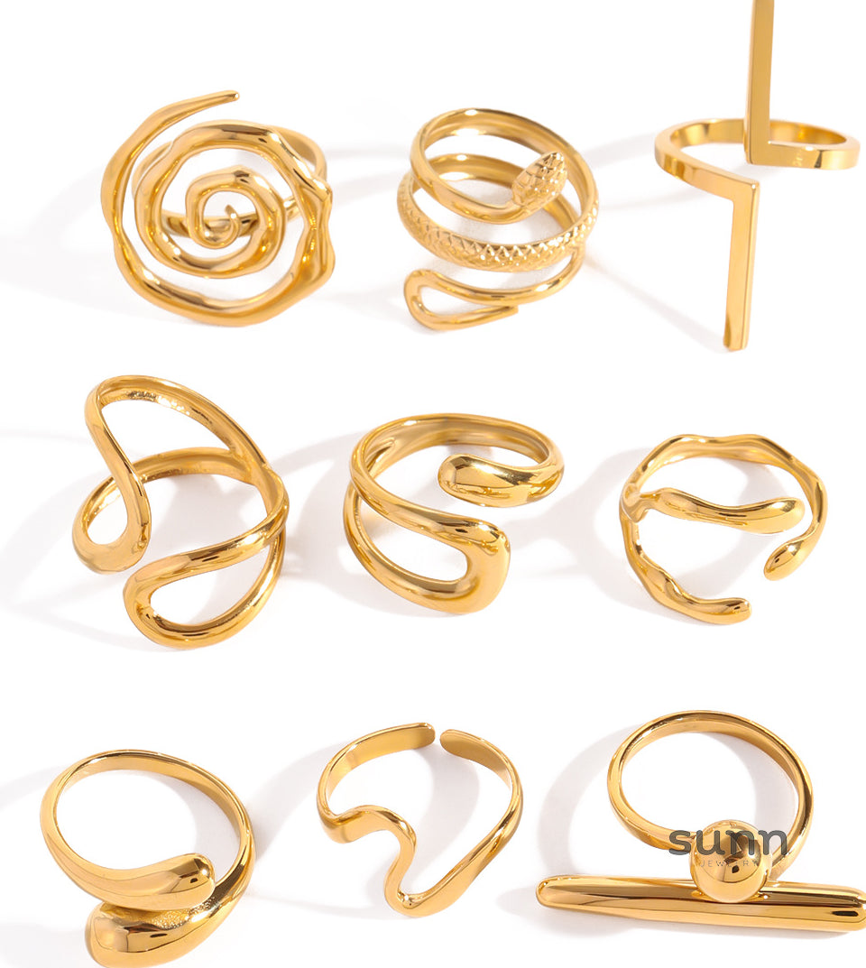 Kenli Geometric Open Ring [HJ5K3UEM]