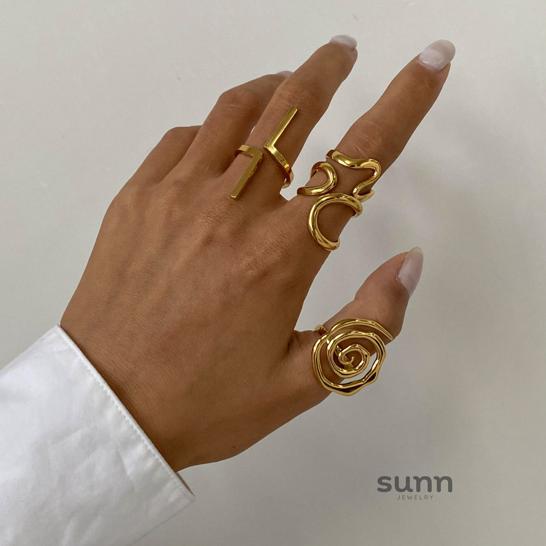 Kenli Geometric Open Ring [UODZFJ7P]