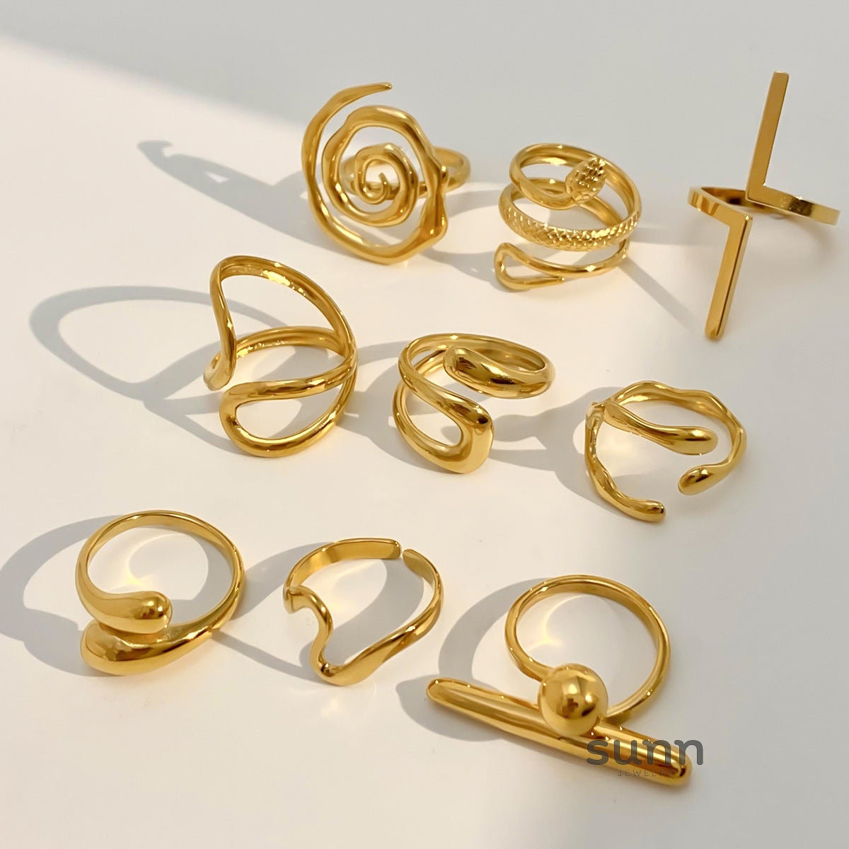 Kenli Geometric Open Ring [CFZGNLOL]