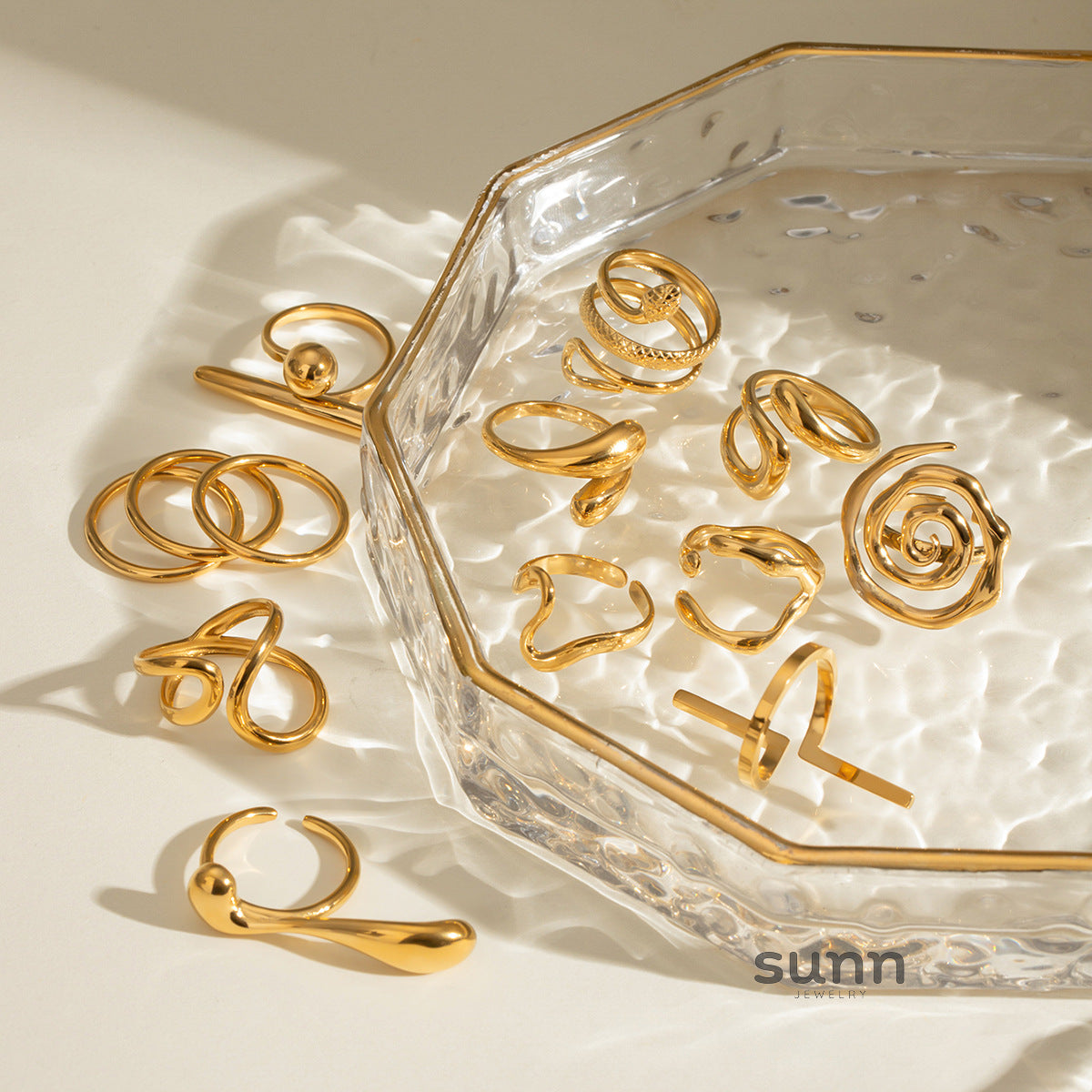 Kenli Geometric Open Ring [L8GD7HC1]