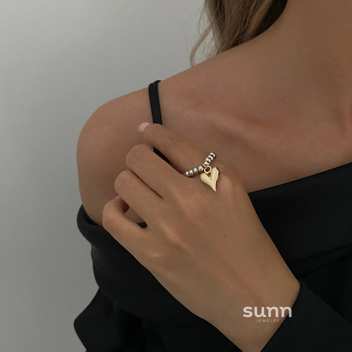 Kenly Elastic Heart Rings