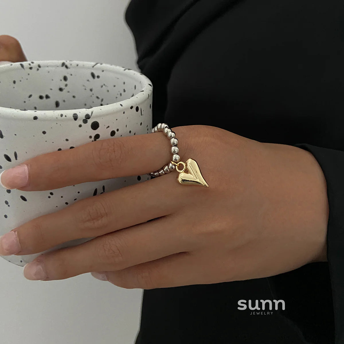 Kenly Elastic Heart Rings