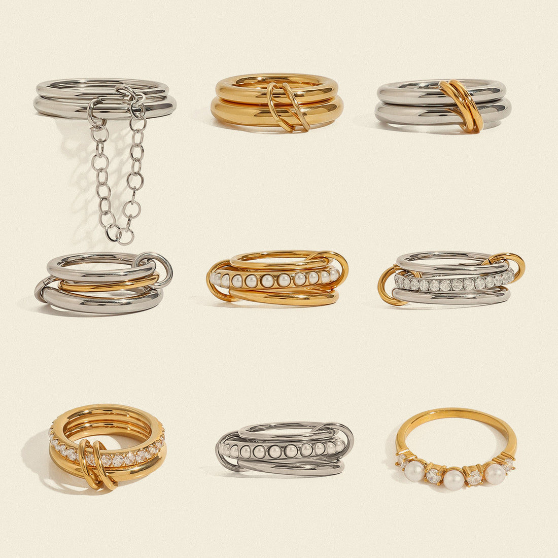 Kenna Stacked Pearl Rings [NGFBYEBQ]