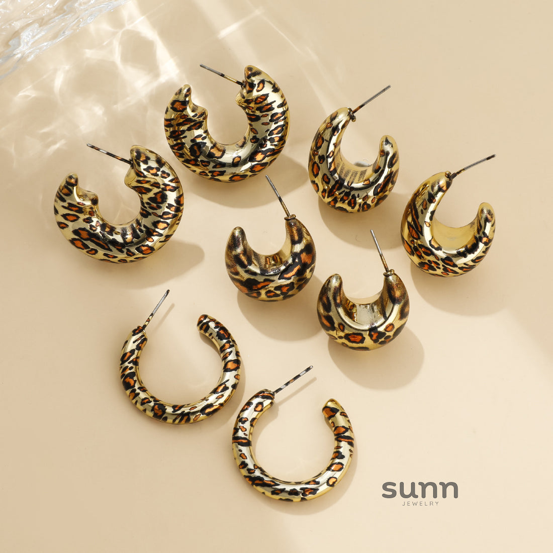 Kenslie Leopard C-Hoop Earrings [PDDTWJQP]