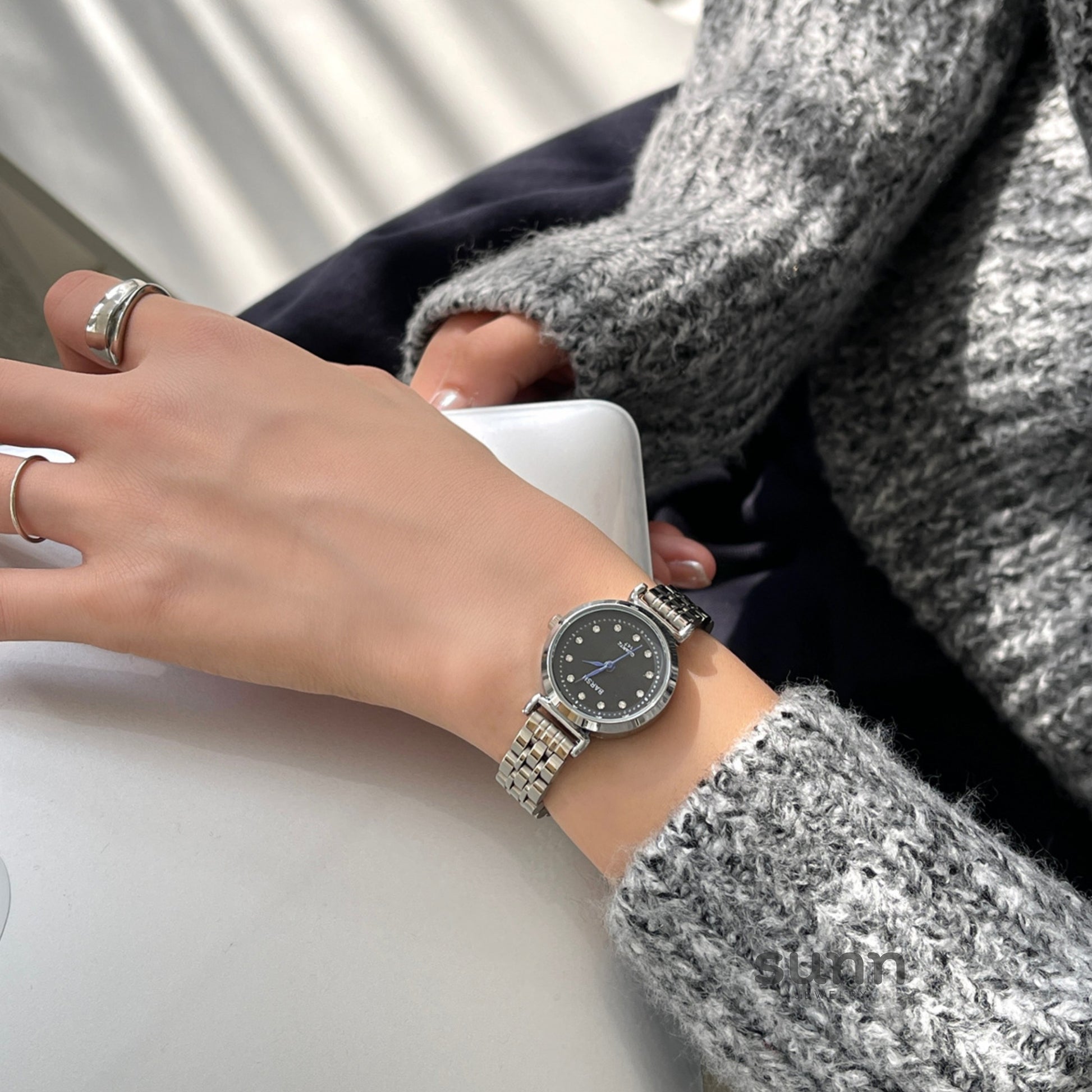 Kenzi Elegant Steel Watch [VL81MQQM]