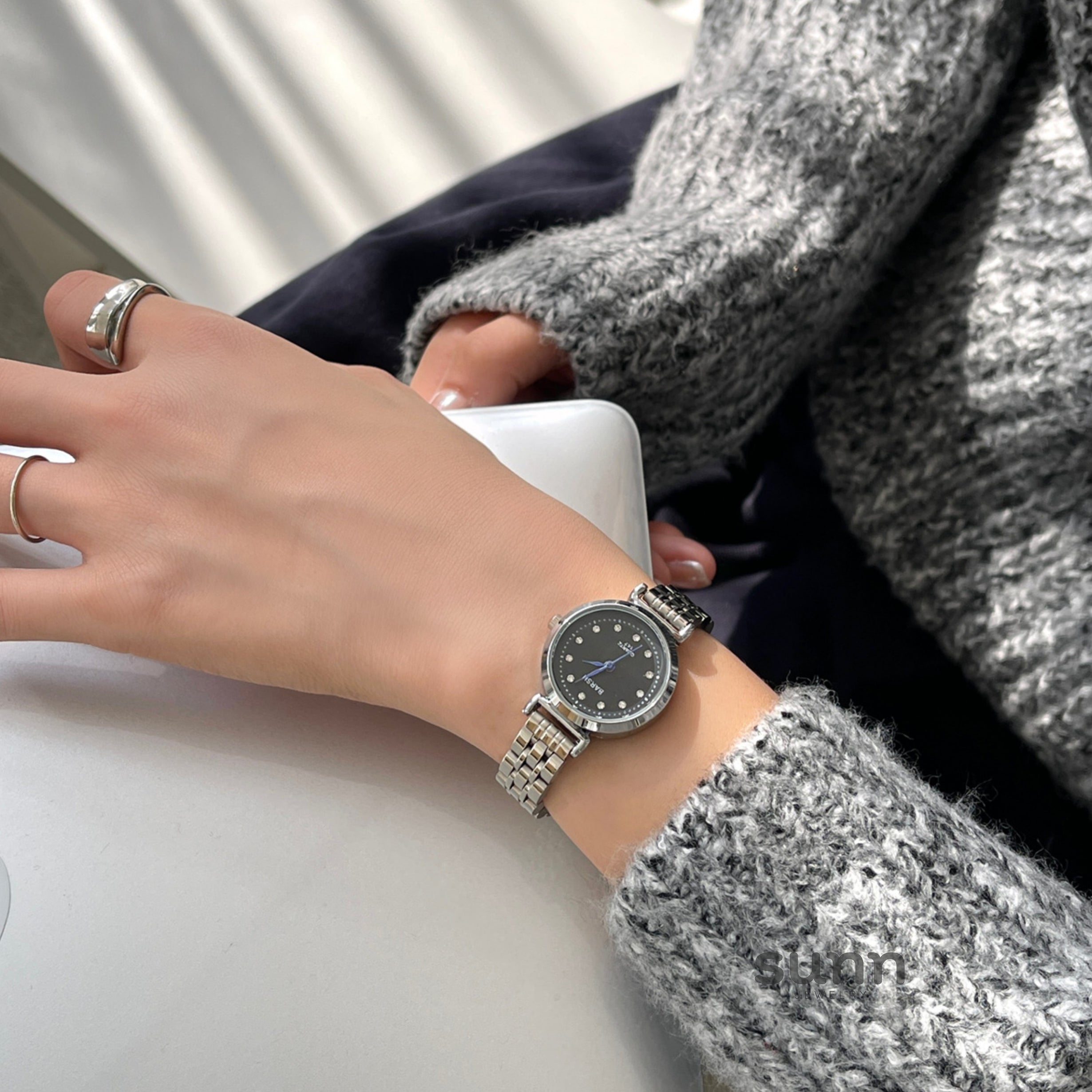 Kenzi Elegant Steel Watch [VL81MQQM]