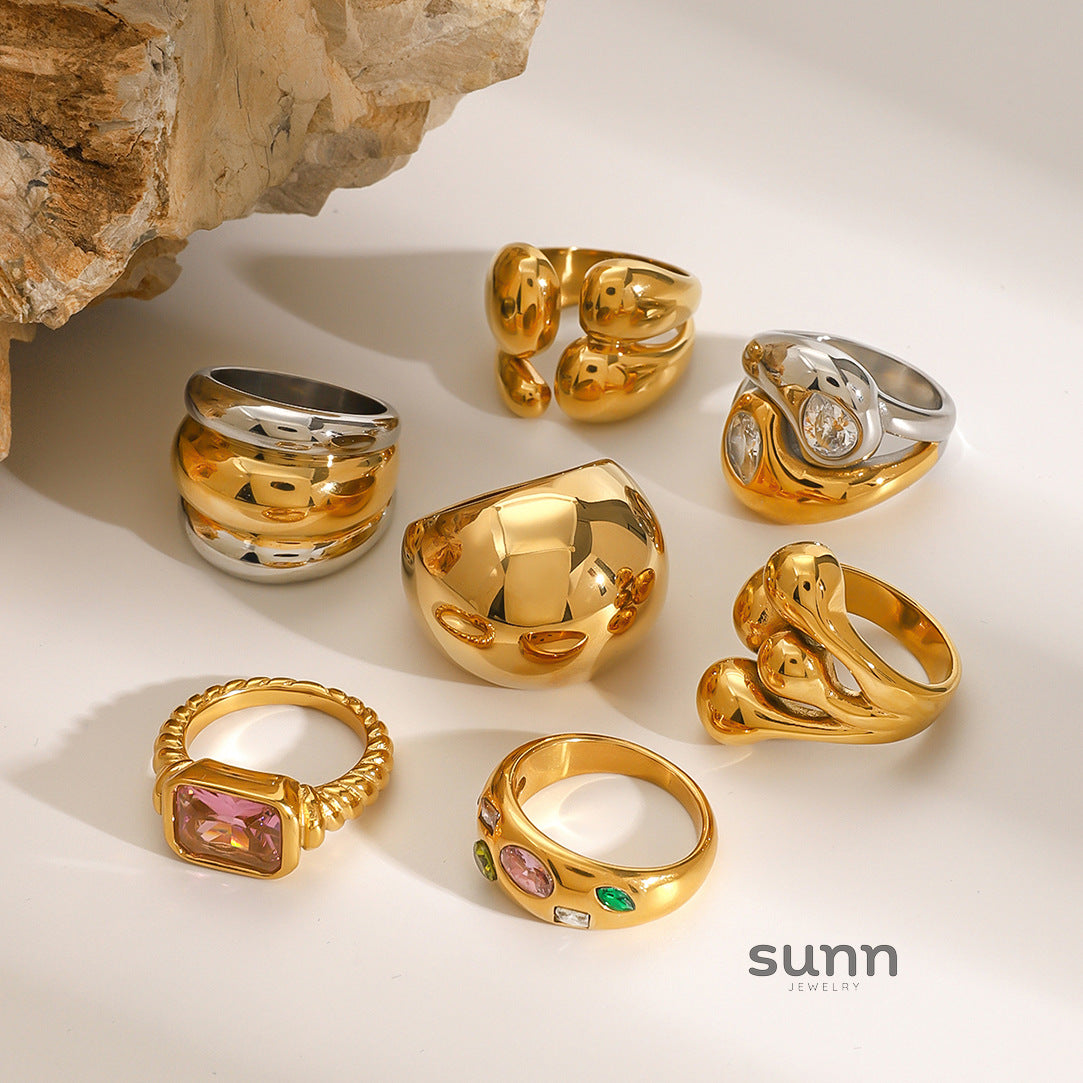 Kenzie Zircon Statement Ring [QZB94KOO]