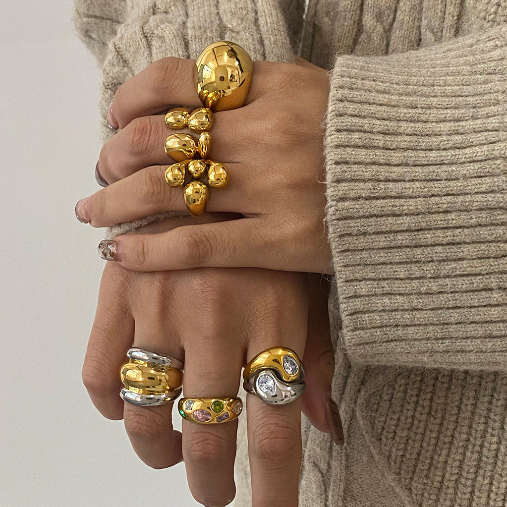 Kenzie Zircon Statement Ring [P5JPHCZ4]
