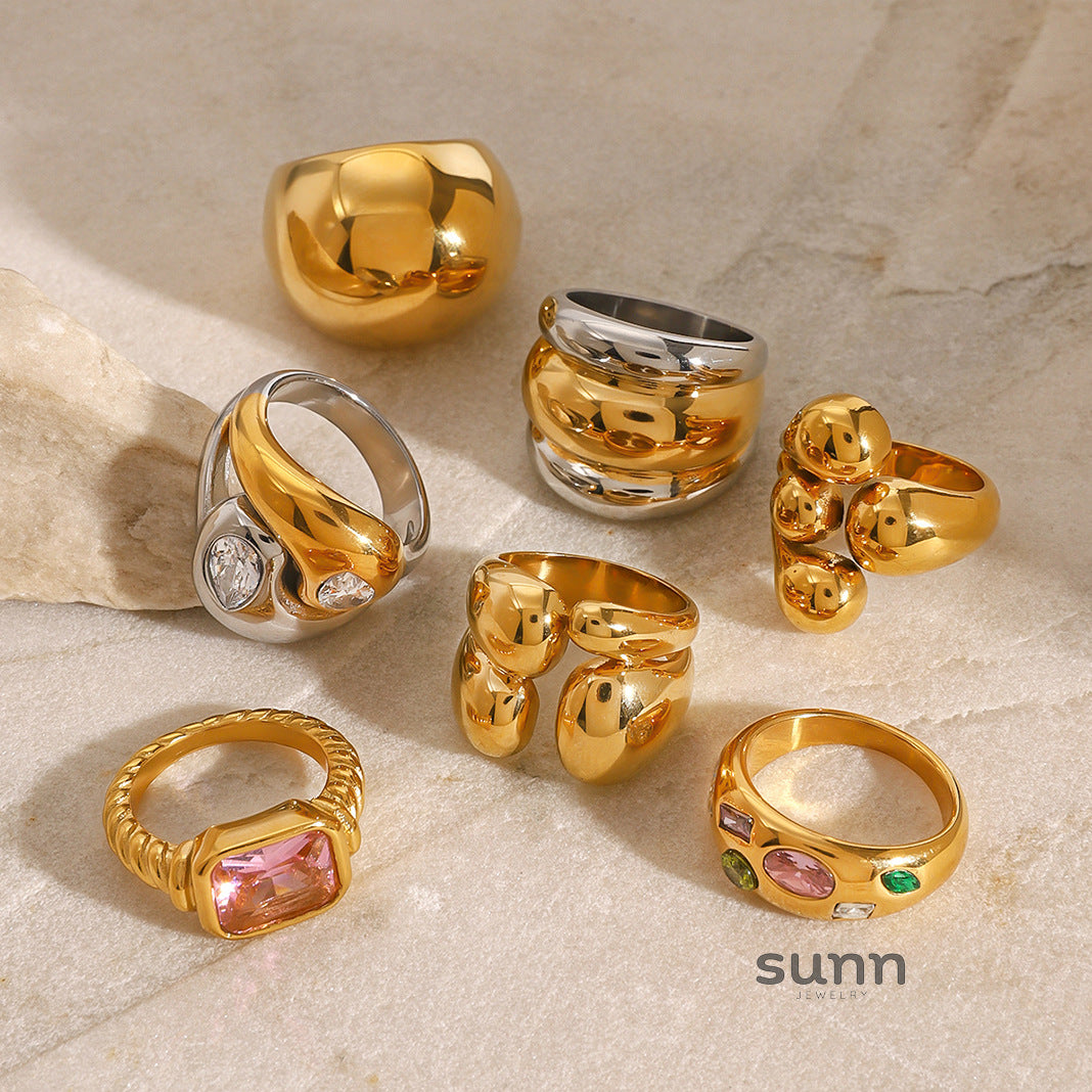Kenzie Zircon Statement Ring [FXAJQ5HR]