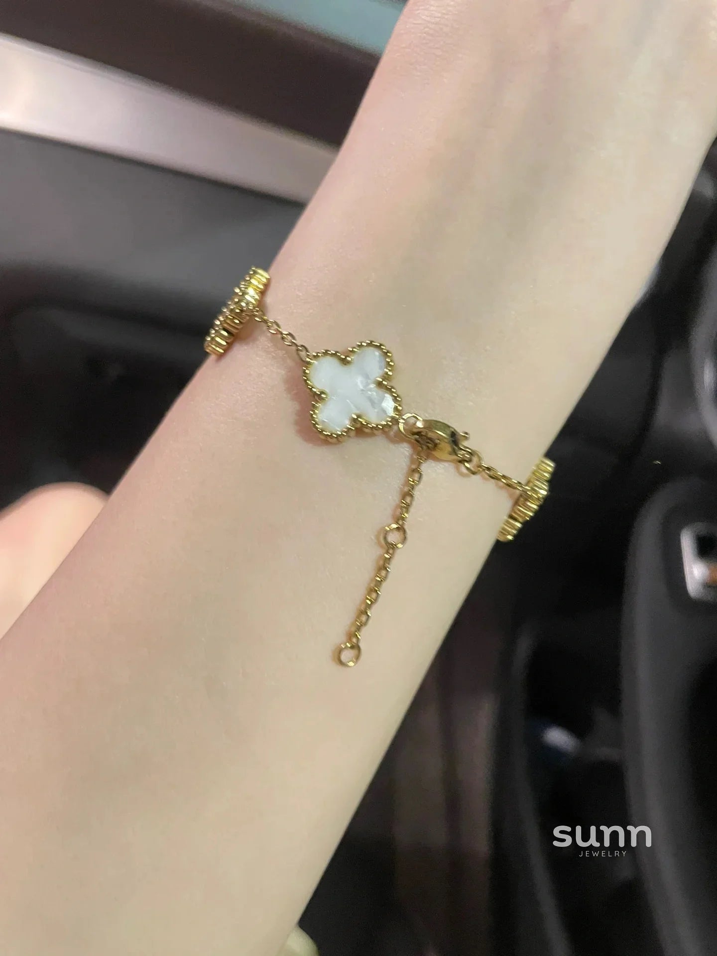 Kenzlie Clover Charm Bracelet