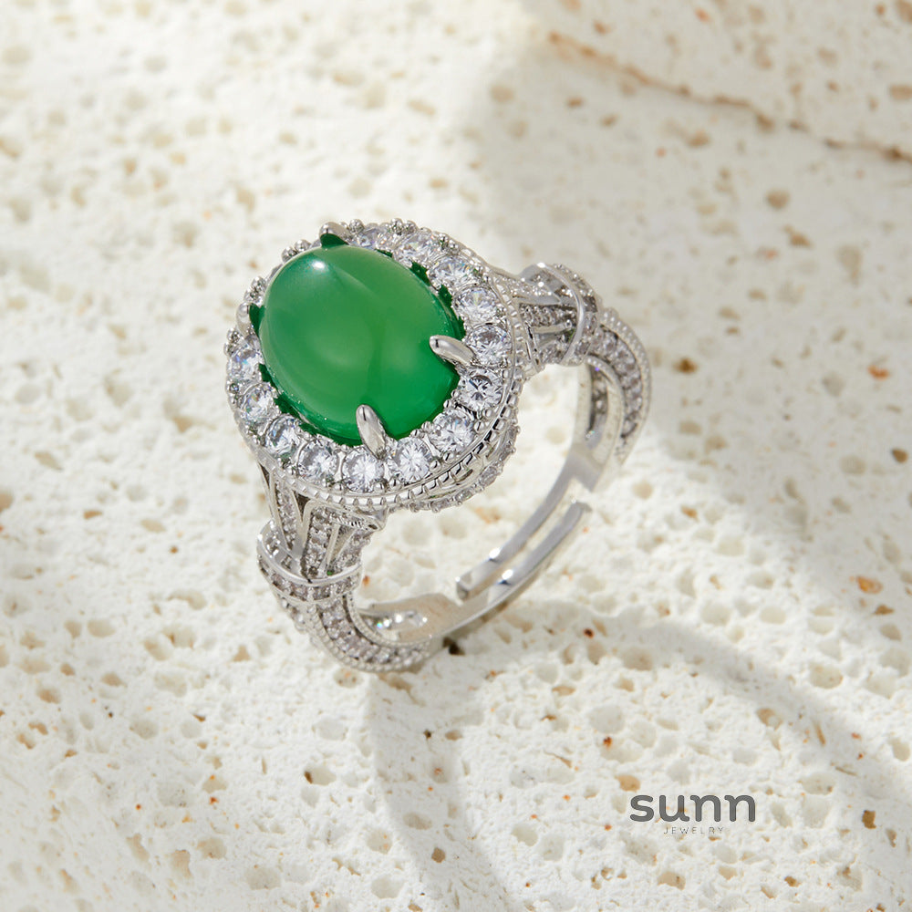 Kenzy Agate Statement Ring [VIUZMTNJ]