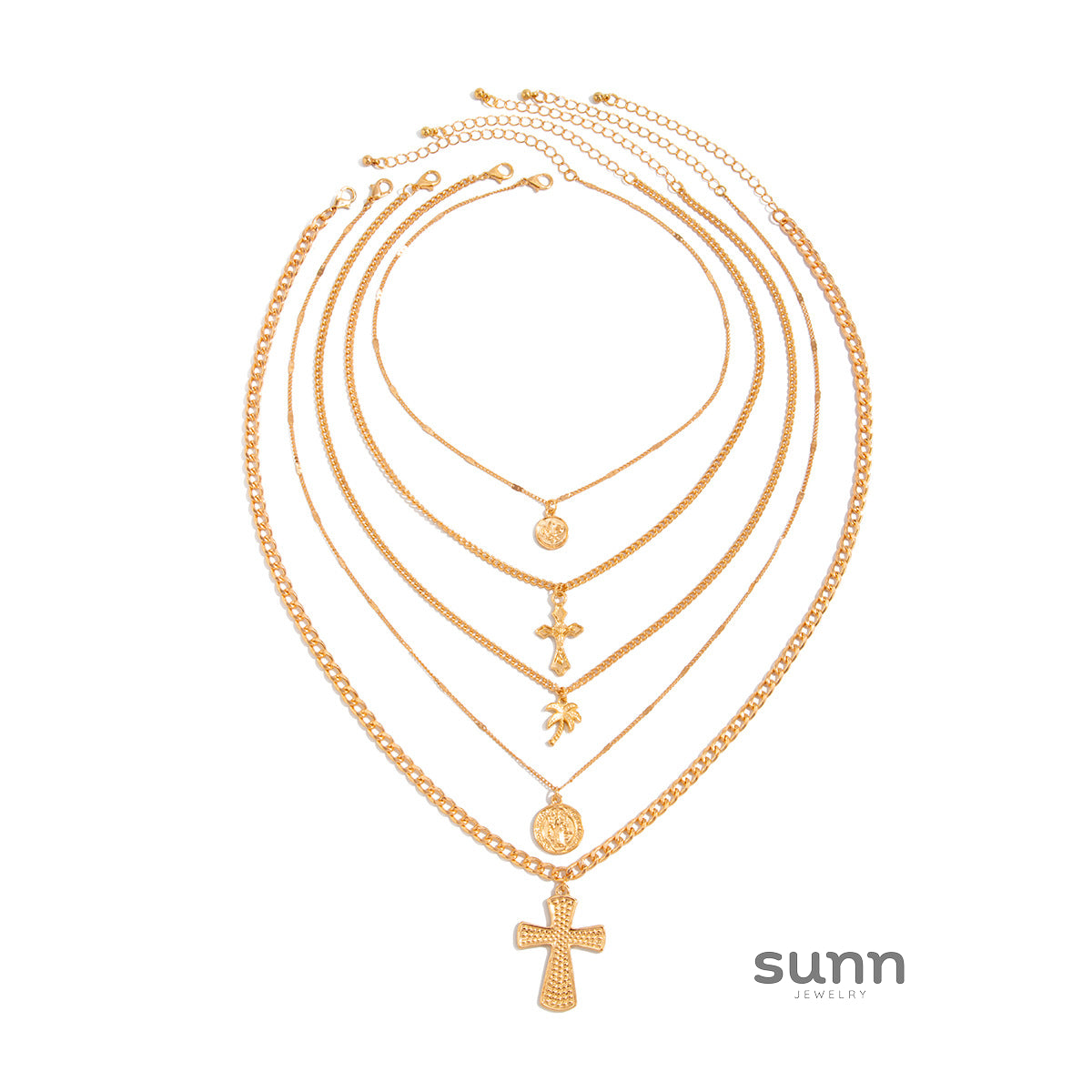 Kerrigan Layered Geometric Necklace [NGBHN4RK]