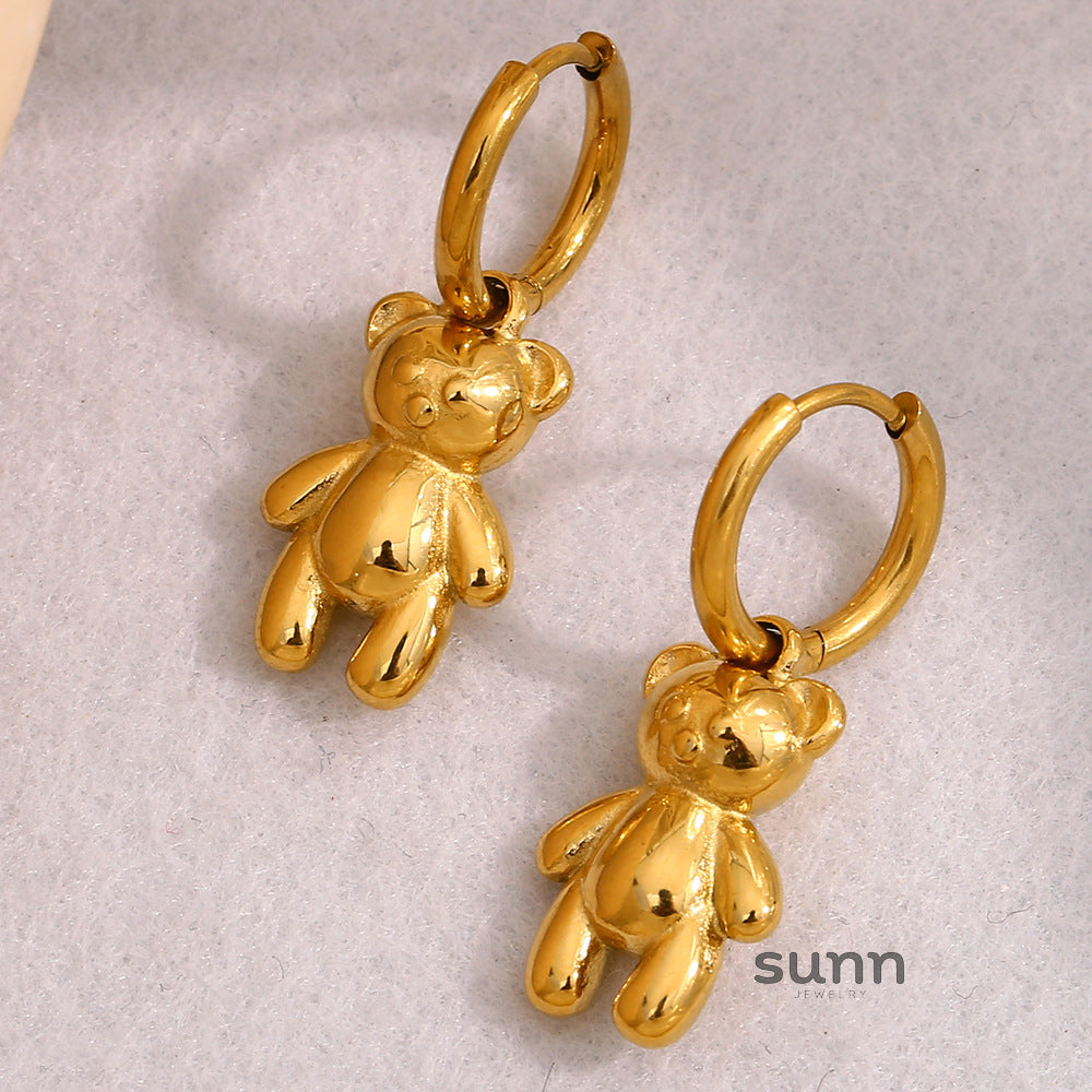 Keturah Golden Bear Studs [B58IKHRA]
