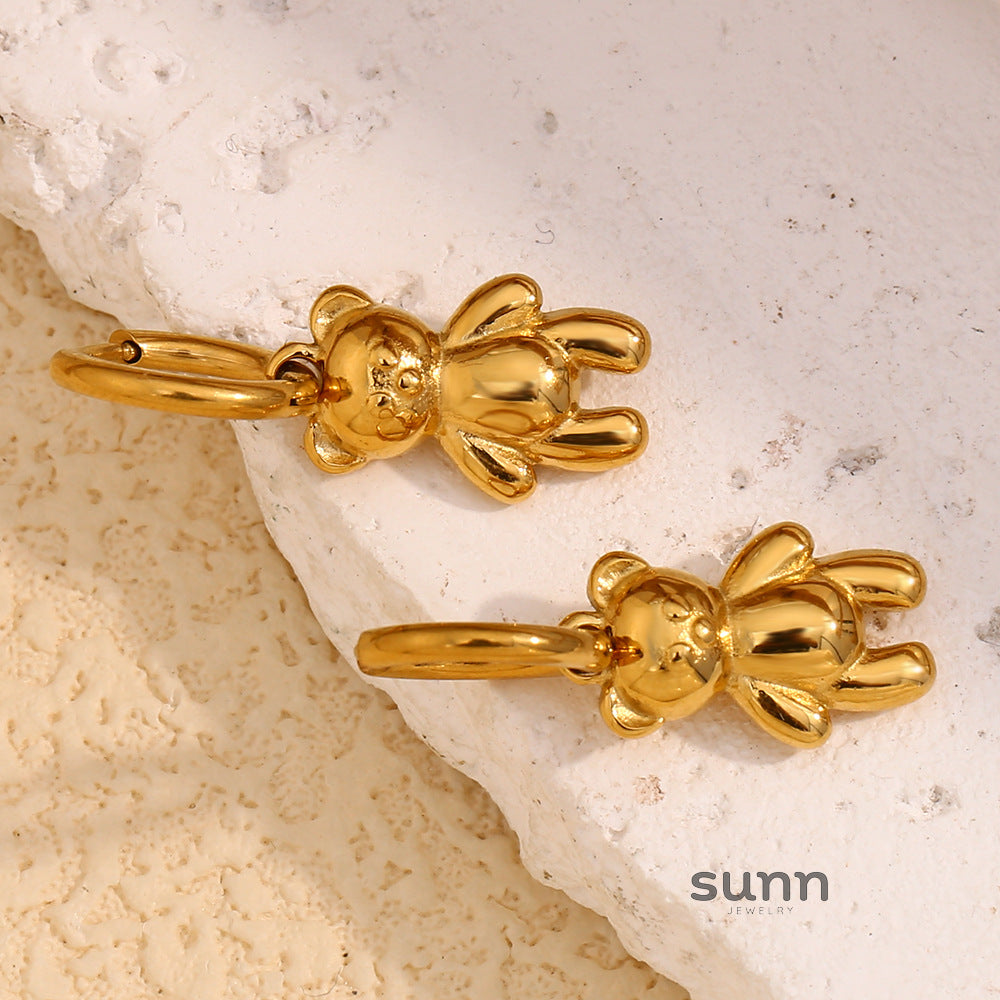Keturah Golden Bear Studs [O7VJPRVZ]