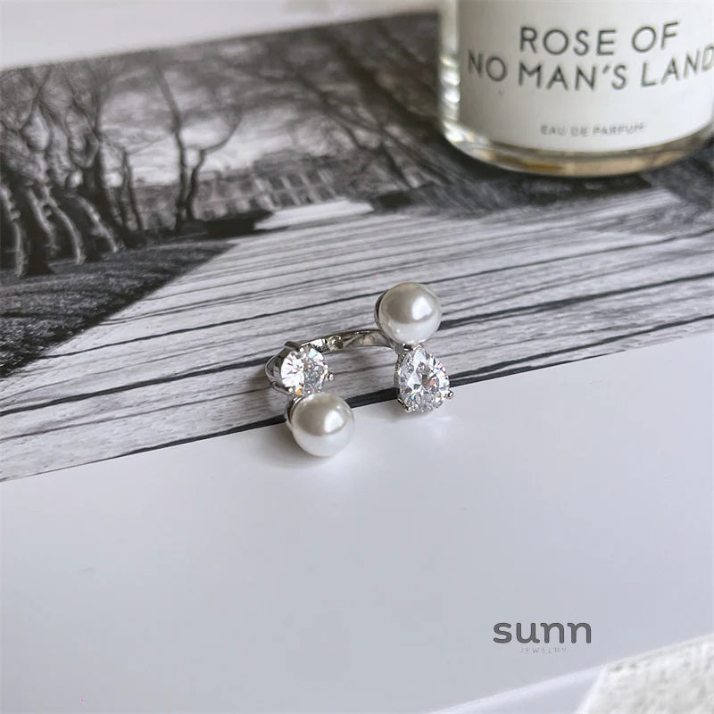 Keya Asymmetric Pearl Ring