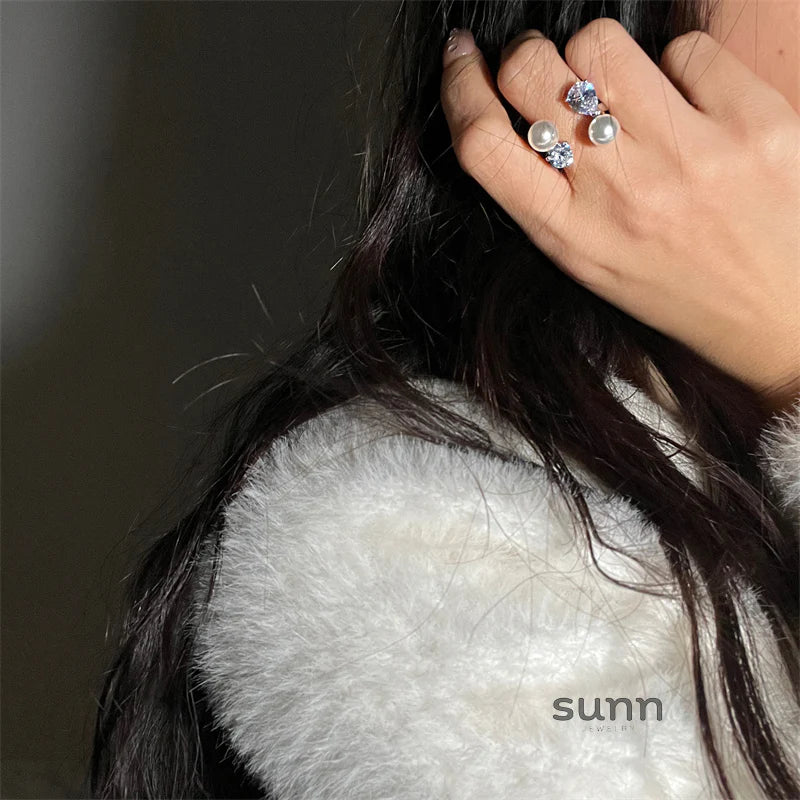 Keya Asymmetric Pearl Ring