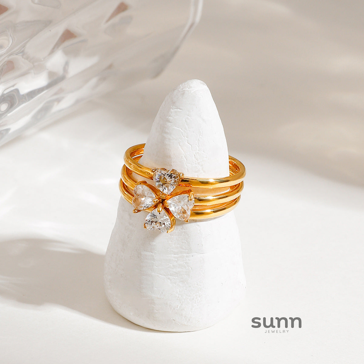 Keya Sleek Stacking Rings [RI1ND943]