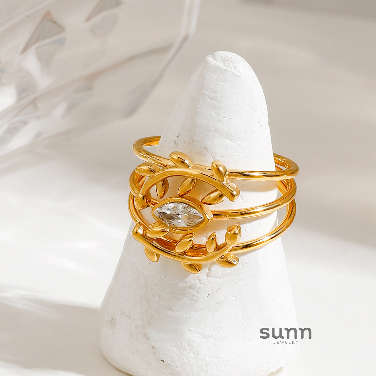 Keya Sleek Stacking Rings [1ENMPLXI]