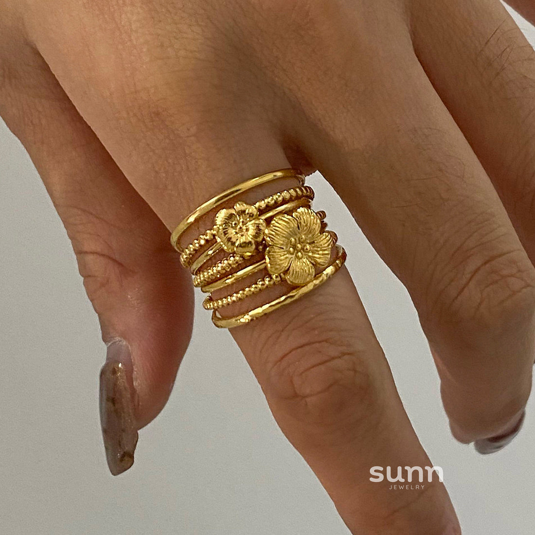 Keya Sleek Stacking Rings [F8TD91O0]