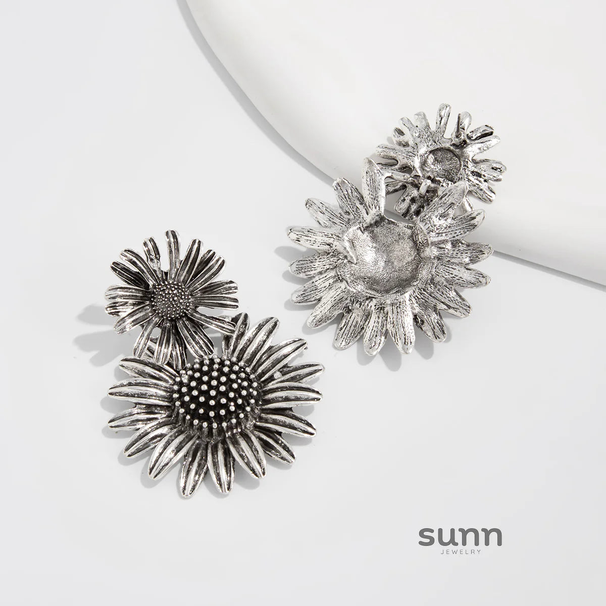 Keyara Sunflower Stud Earrings