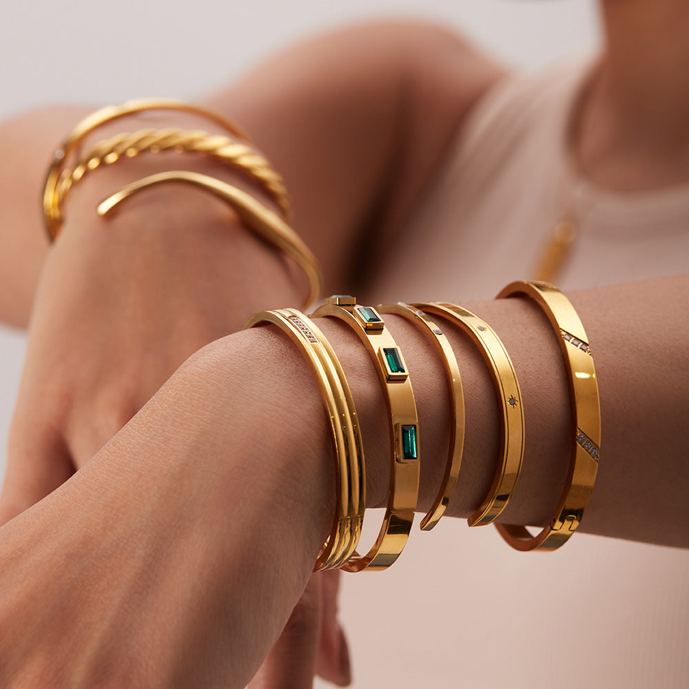Keylee Zircon Open Cuff [PCLTL76B]