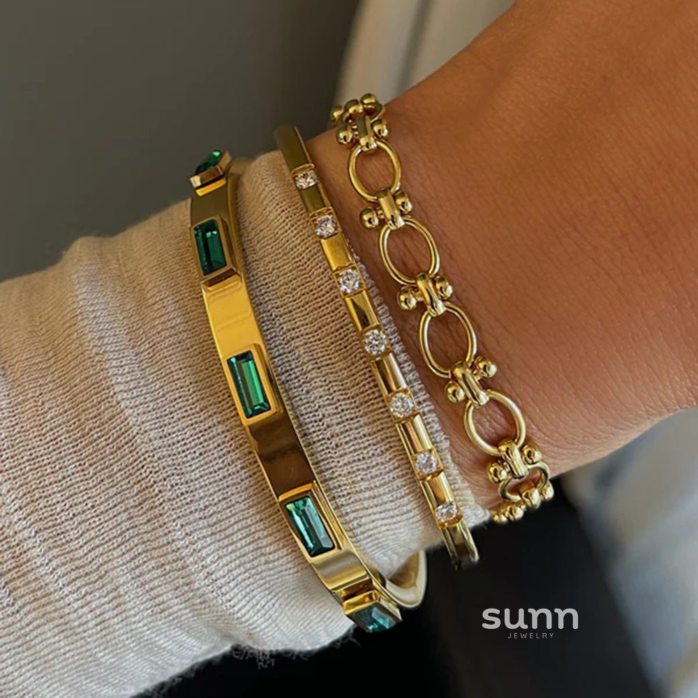 Keylee Zircon Open Cuff [T3PMD8U9]