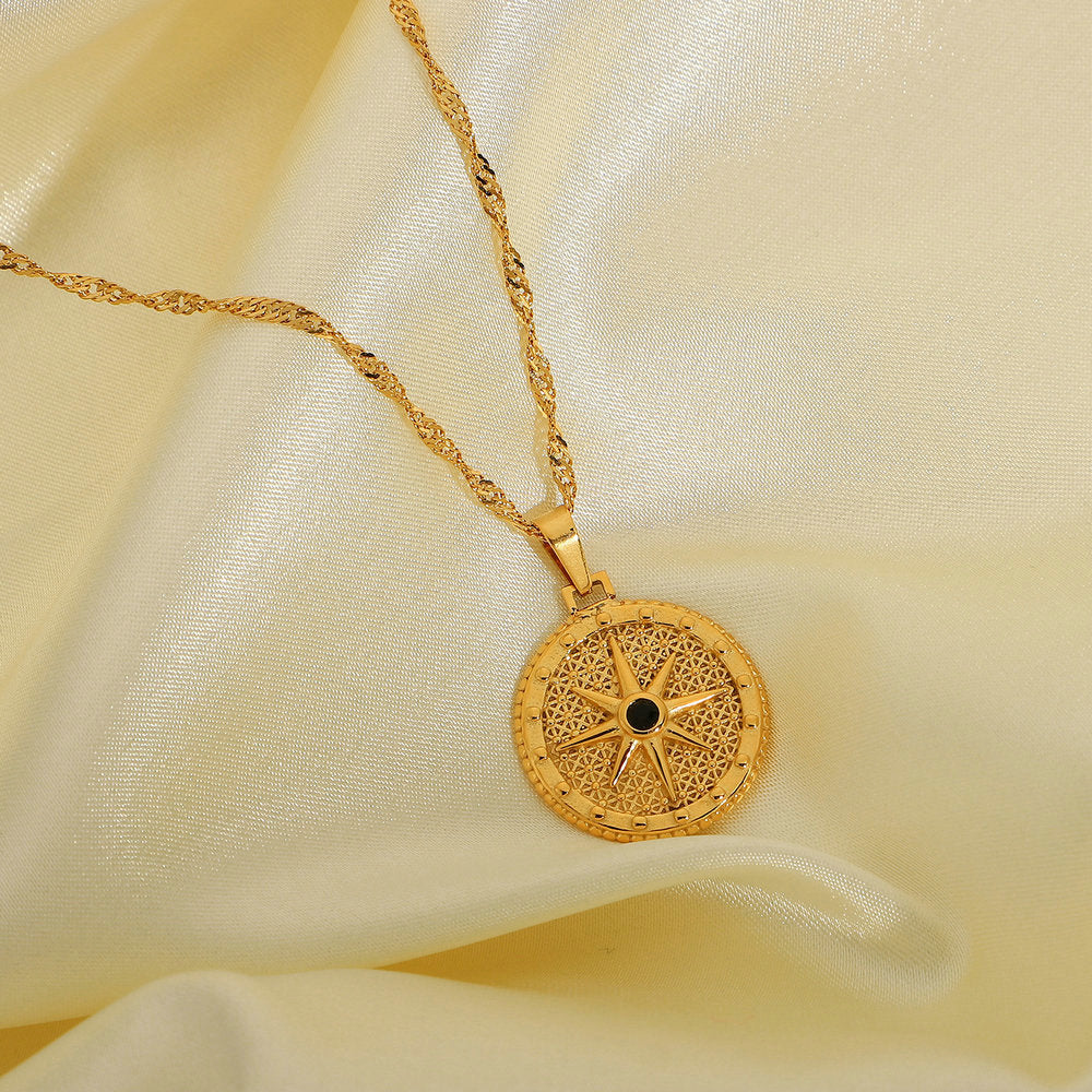 Kezia Layered Star Pendant Necklace [1TE4IT69]