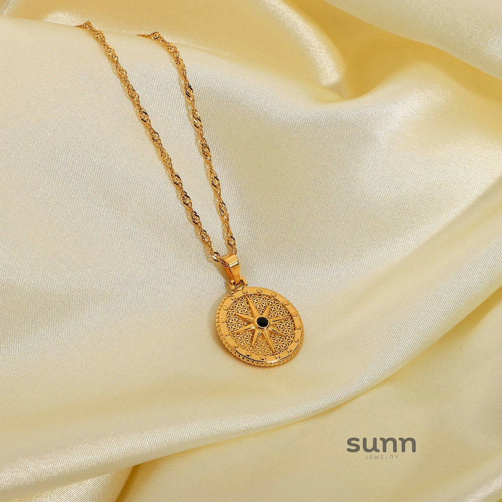 Kezia Layered Star Pendant Necklace [1TE4IT69]