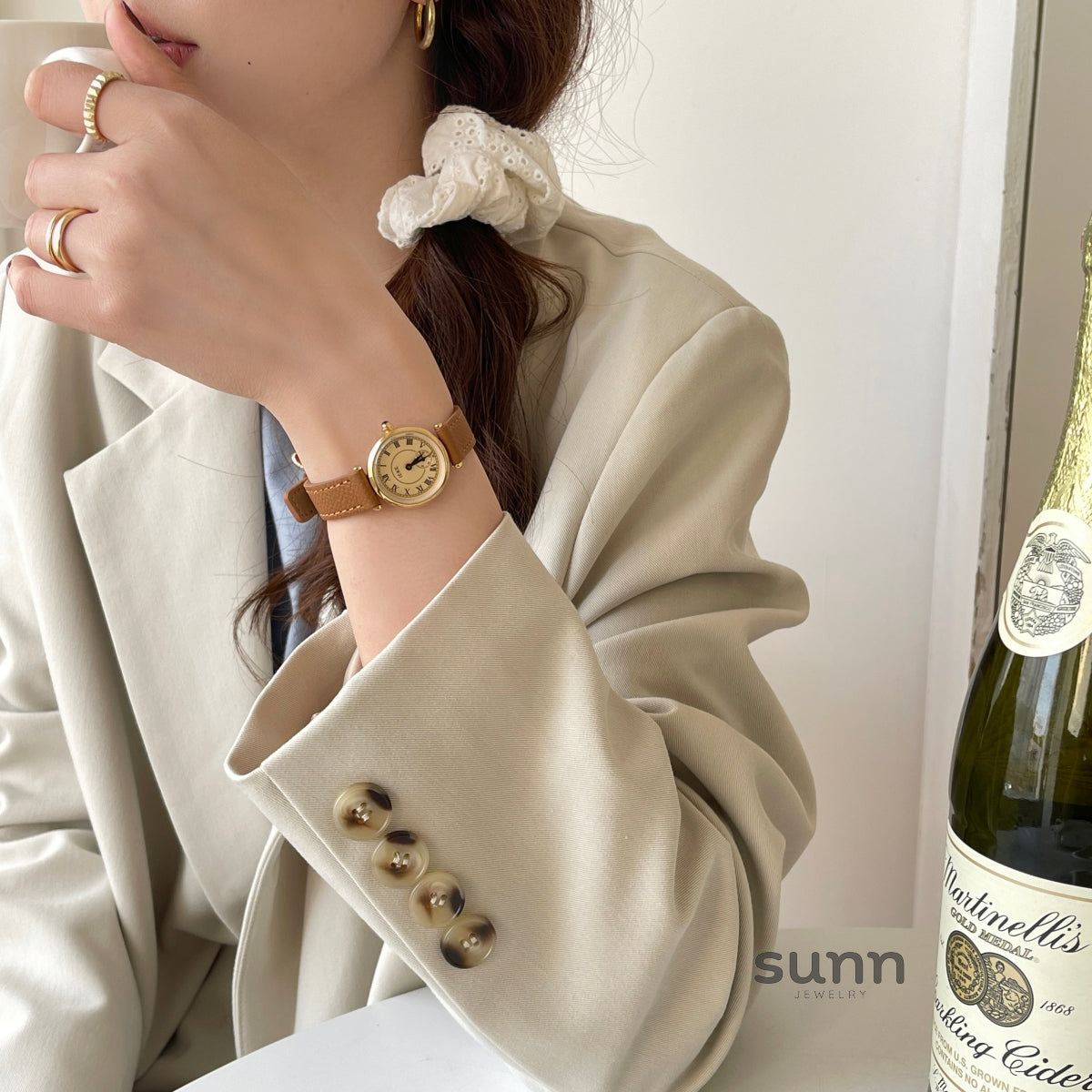 Kezia Retro Roman Watch [6AM45L35]