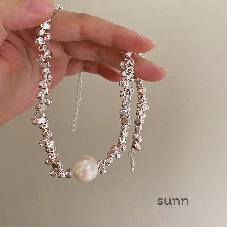 Kezia Vintage Pearl Necklace [R01KATED]