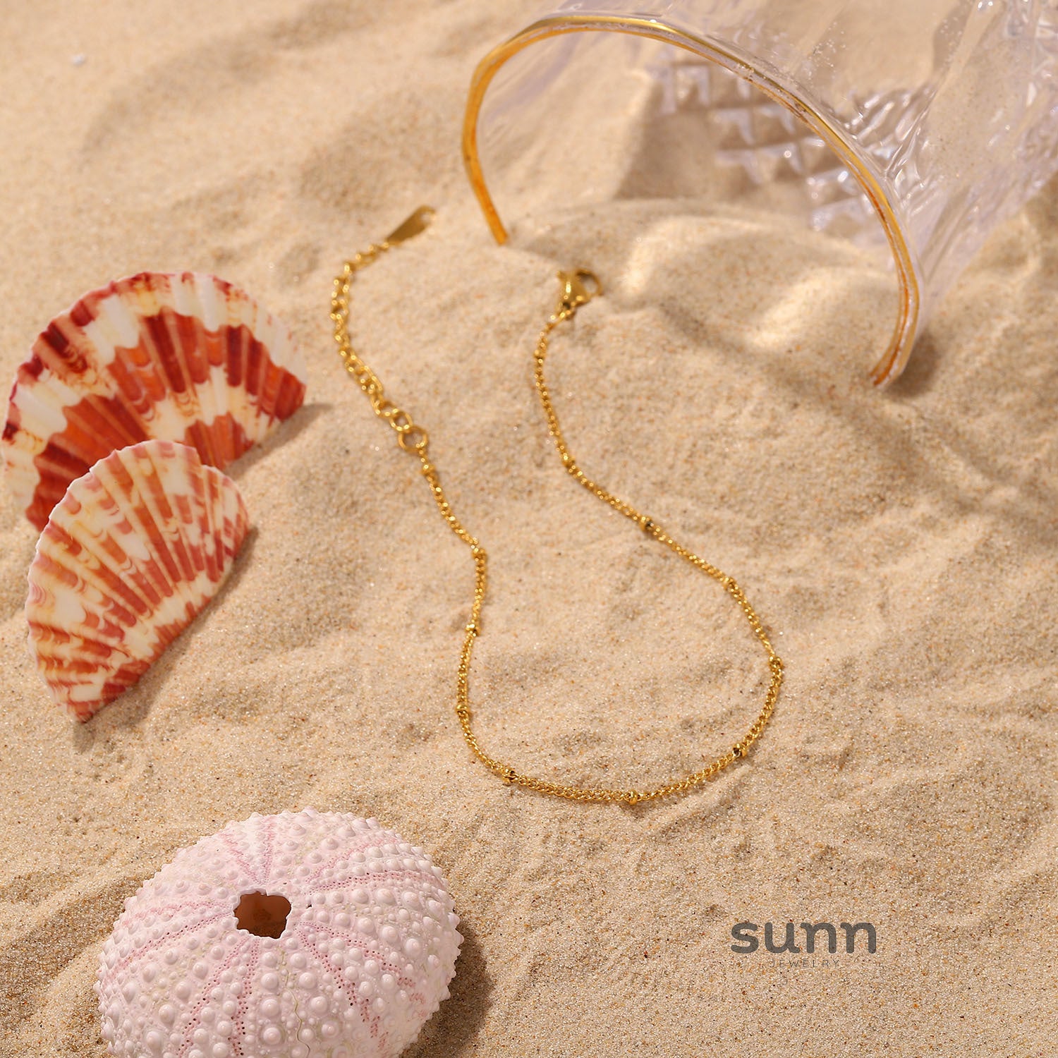 Keziah Dainty Gold Anklet [GGK8NXB7]