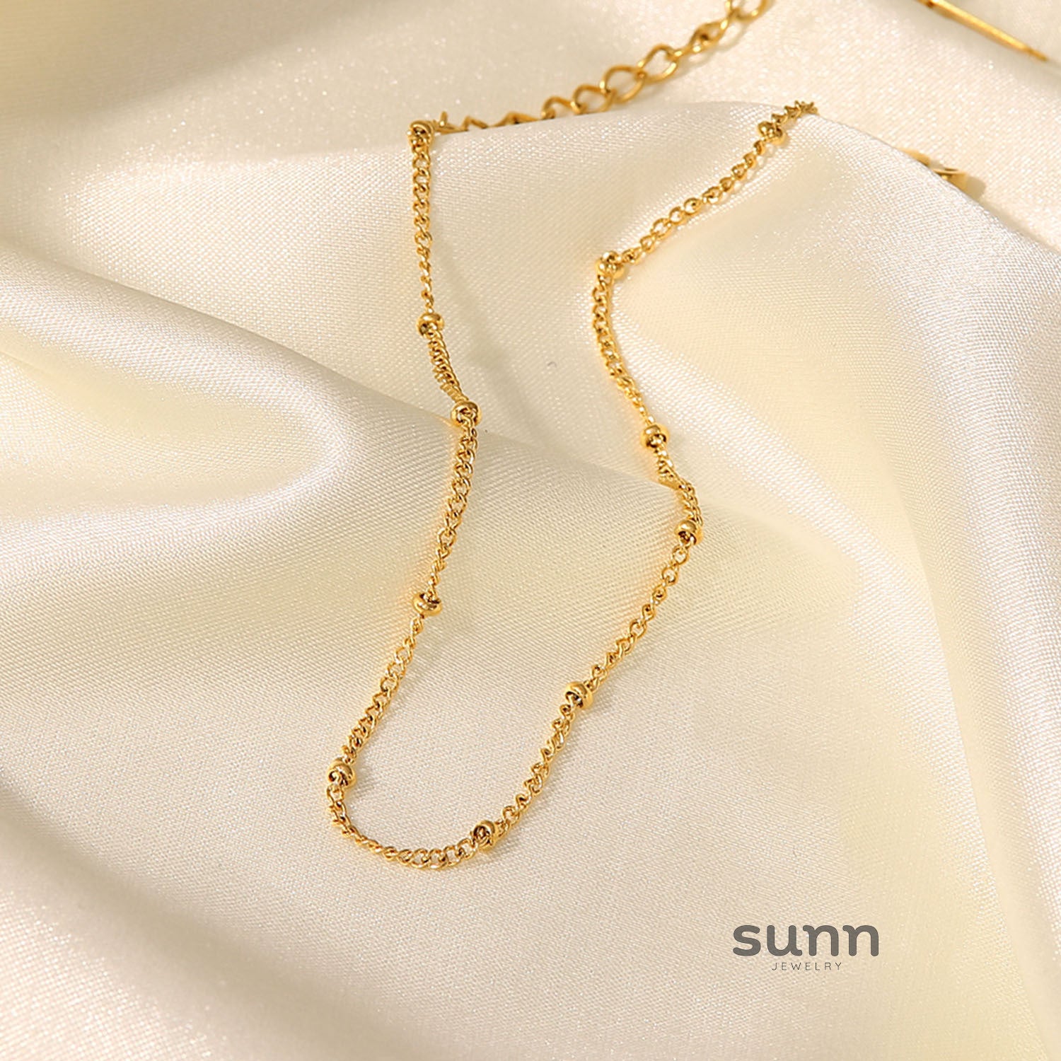 Keziah Dainty Gold Anklet [84JDMRBX]