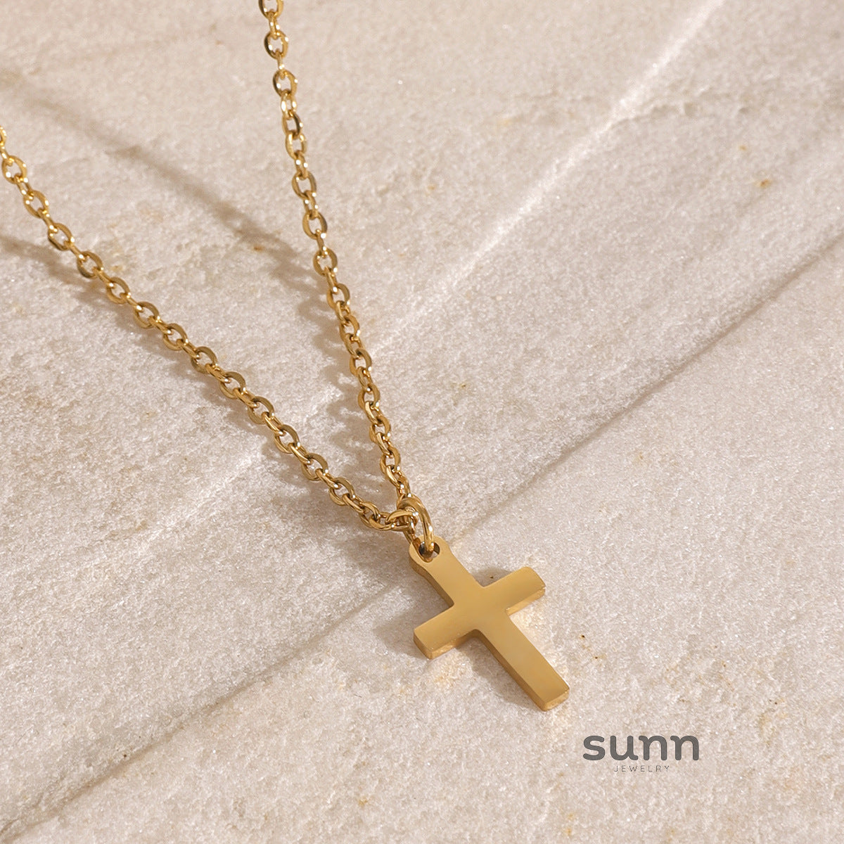 Khalani Stacked Cross Necklace [YW6LOASV]
