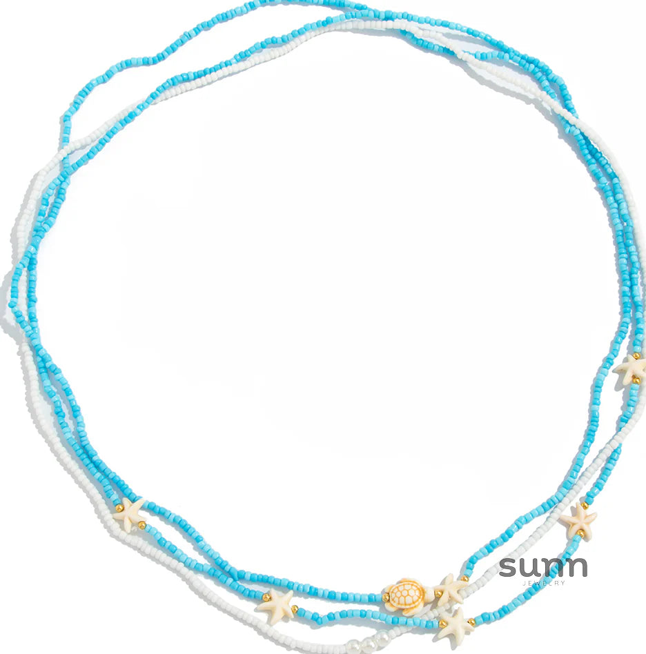 Khalessi Starfish Beaded Waist Chain Set