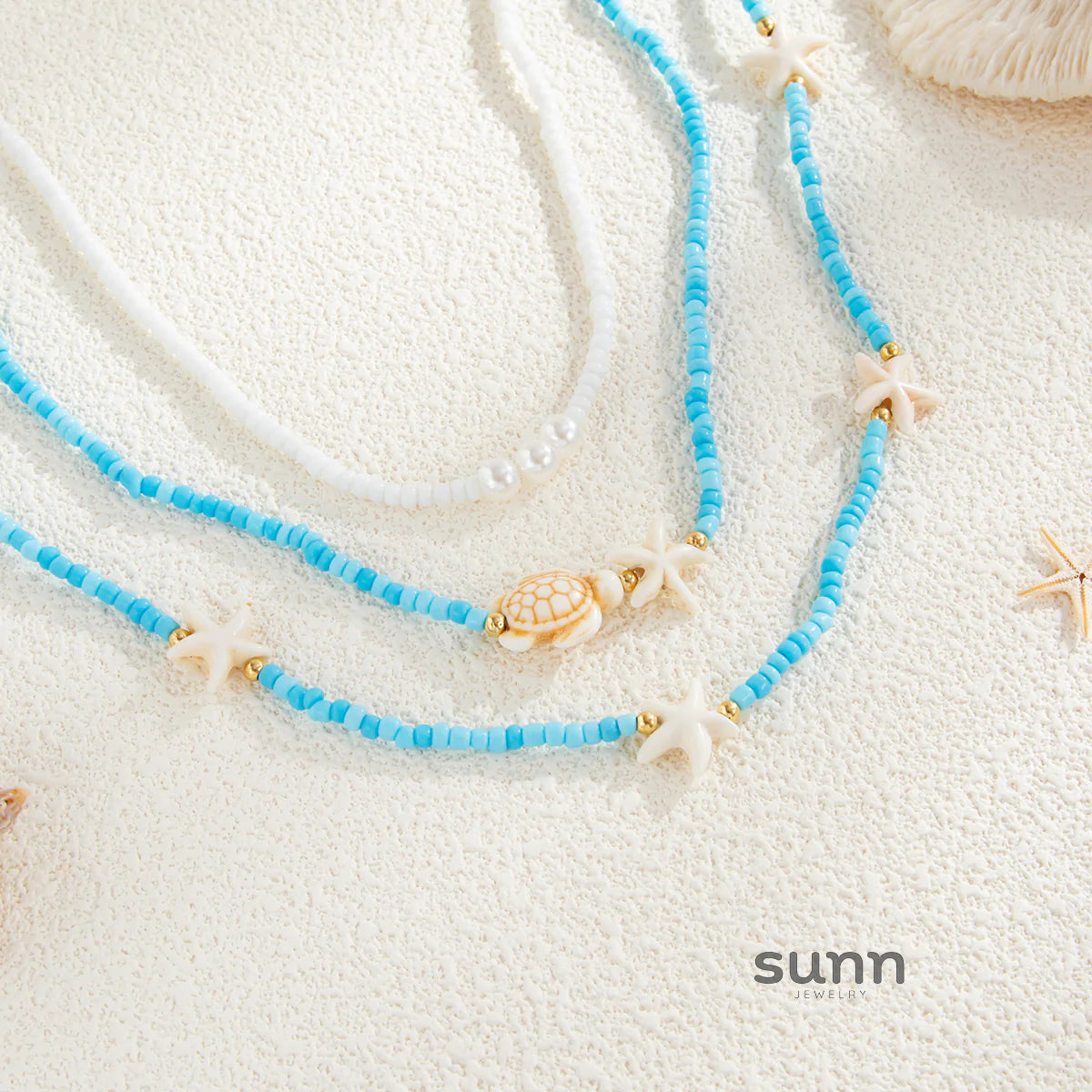 Khalessi Starfish Beaded Waist Chain Set