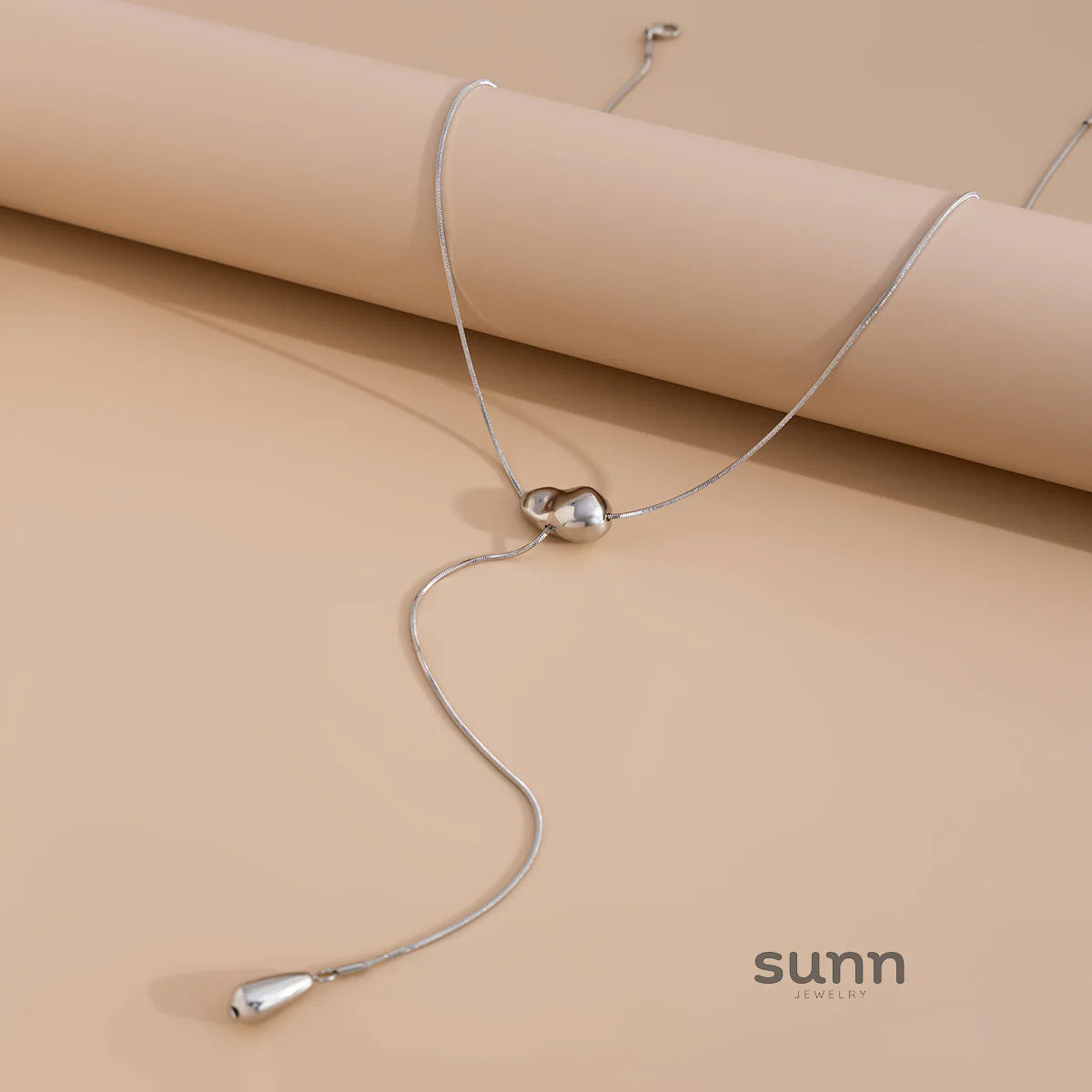 Khali Waterdrop Snake Chain Necklace
