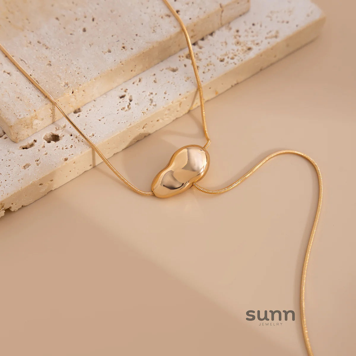 Khali Waterdrop Snake Chain Necklace
