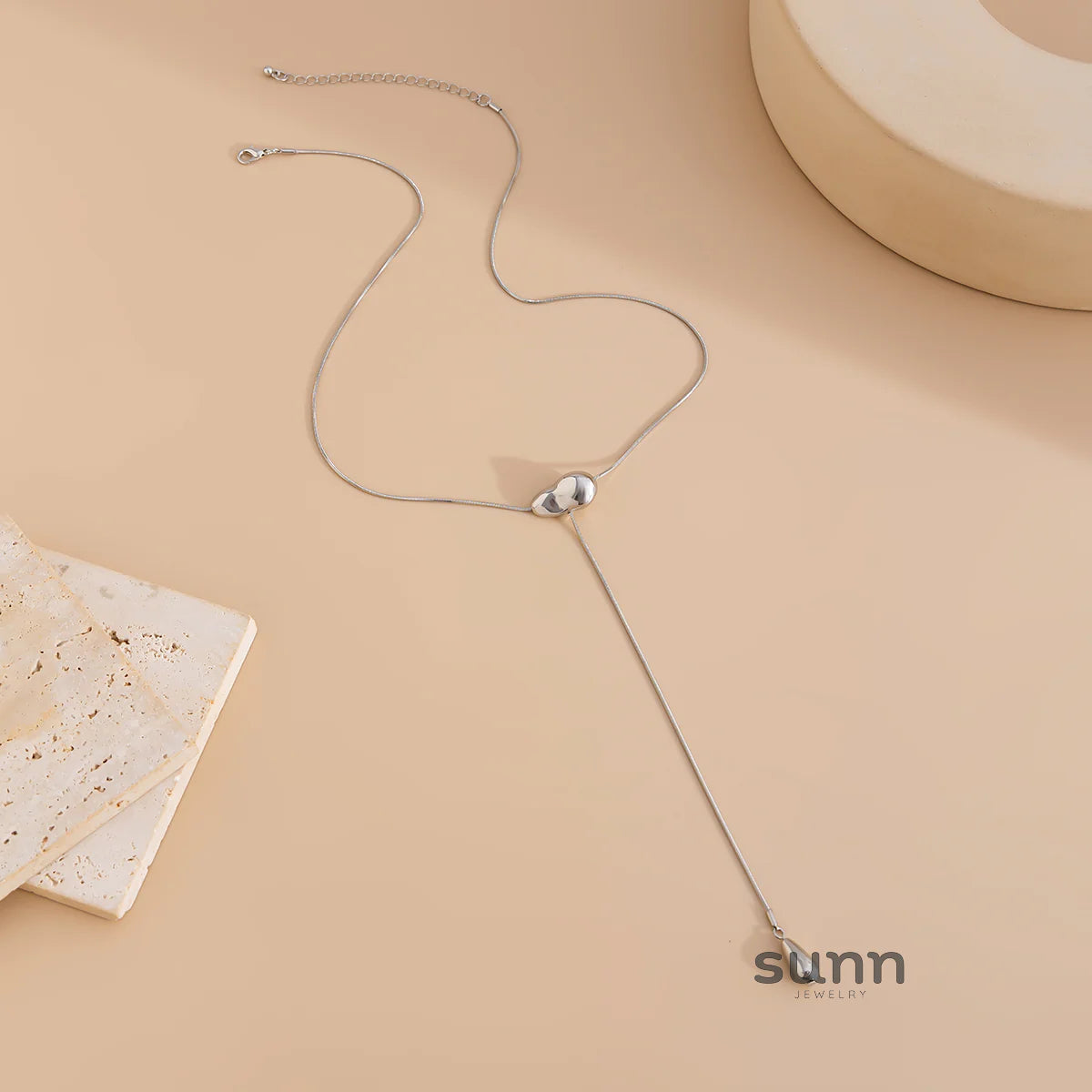 Khali Waterdrop Snake Chain Necklace